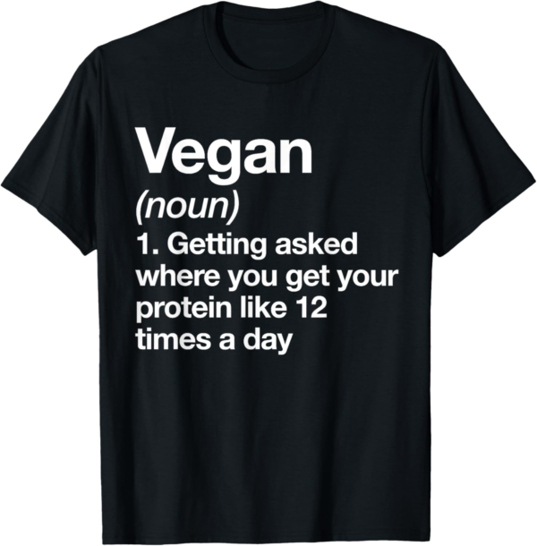Vegan Definition Funny Sports Workout Gym T-Shirt - Image 2